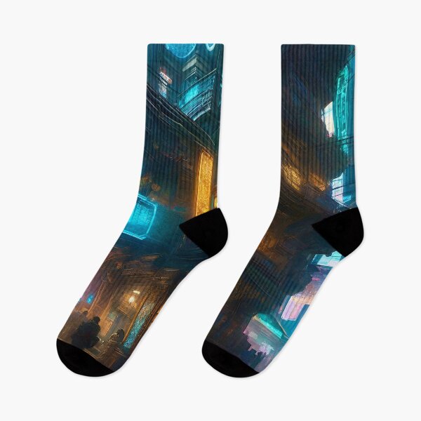 Item preview, Cyber City Night Scene 2 - Sci Fi art designed and sold by Delerat7.