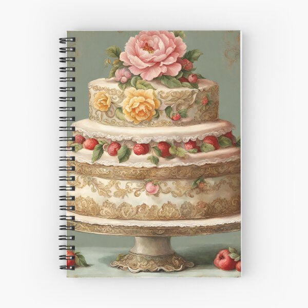 Item preview, Antique Cake with Flowers and Fruit  designed and sold by klmcmo70.