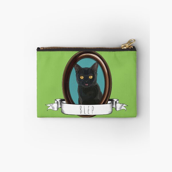 Item preview, Framed Portrait of a Black Bombay Cat Blep designed and sold by Carleah Unique.