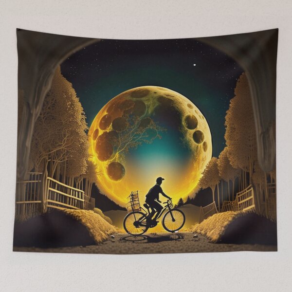 Item preview, Full Moon Cheese Night by Bike designed and sold by Simplybe1.