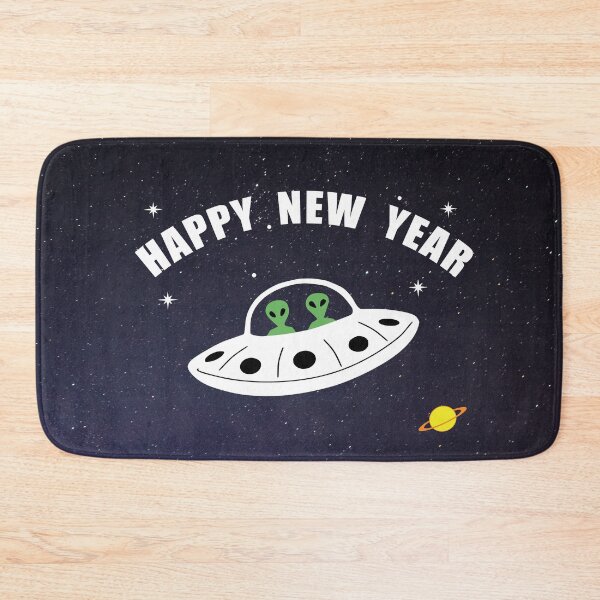 Item preview, Happy New Year Alien UFO designed and sold by Chelsealuv Krigbaum.
