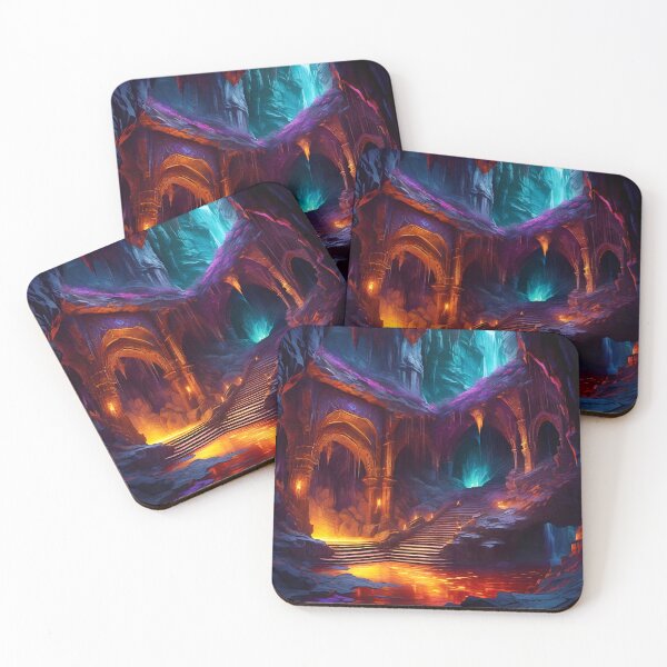 Item preview, Underdark Caverns - Surreal Fantasy Art designed and sold by Delerat7.