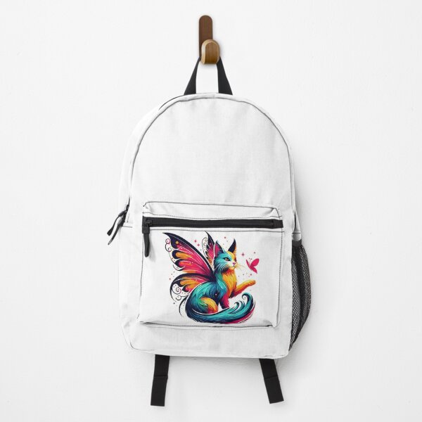 Item preview, Magical Colorful Fairy Cat With Butterfly designed and sold by TomFrontierArt.
