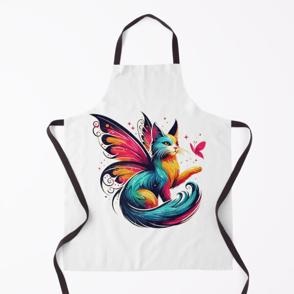 Item preview, Magical Colorful Fairy Cat With Butterfly designed and sold by TomFrontierArt.