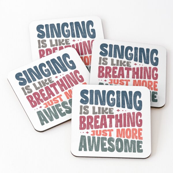 Item preview, Singing is like breathing just more awesome designed and sold by Line2Rhyme.