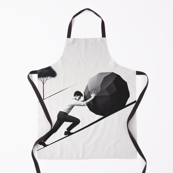 Item preview, Sisyphus - The Eternal Struggle designed and sold by ClassicRetroism.