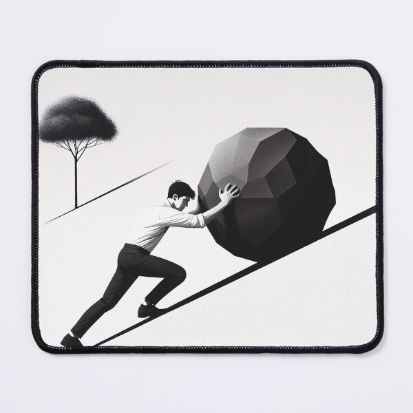 Item preview, Sisyphus - The Eternal Struggle designed and sold by ClassicRetroism.