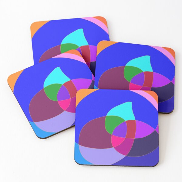 Item preview, Colorful Abstract Composition with Geometric Shapes and Flowing Lines designed and sold by masabo.