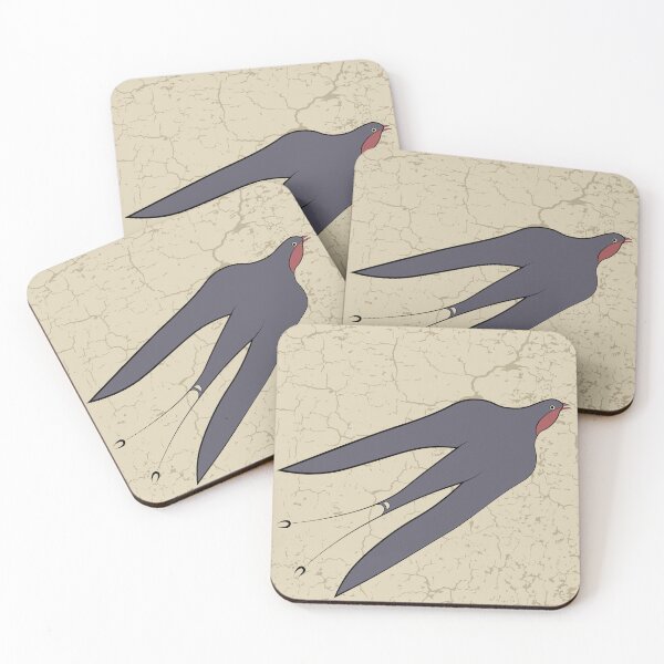 Item preview, Minoan Santorini Swallow Bird Pattern designed and sold by Aeterna Prints.