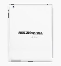 courageous soul - kate chopin iPad Case/Skin