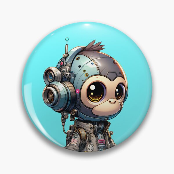 Item preview, Cute Cyberpunk Robot Monkey! designed and sold by kukamatsu.