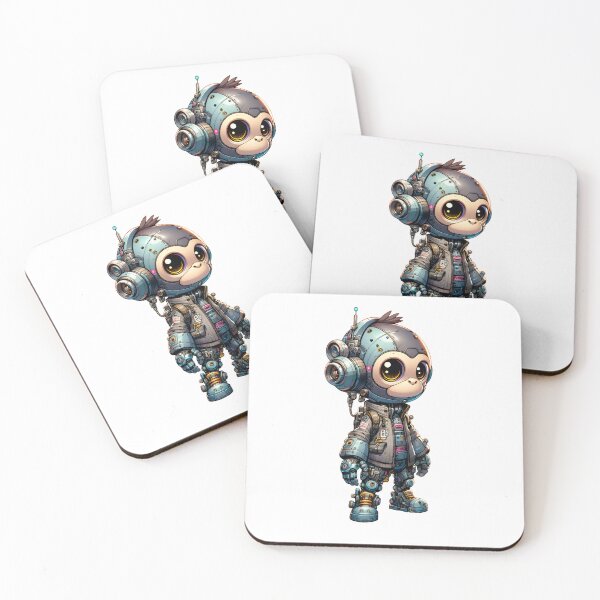Item preview, Cute Cyberpunk Robot Monkey! designed and sold by kukamatsu.
