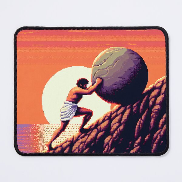 Item preview, Sisyphus - The Eternal Struggle designed and sold by ClassicRetroism.