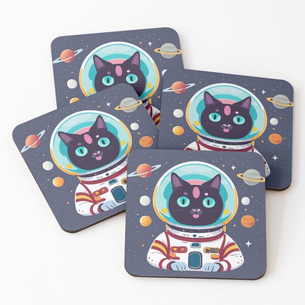 Item preview, Astronaut Cat In Space With Planets designed and sold by griceyvisuals.