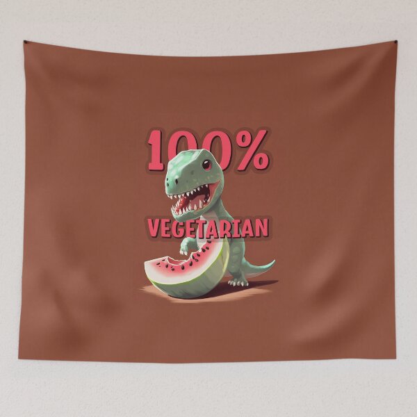 Item preview, How to be vegetarian - 100% Vegetarian designed and sold by BubblyDelight.