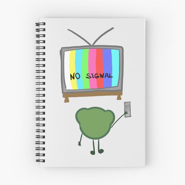 Item preview, Frog watching TV but there is no signal doodle designed and sold by hellenjellen.