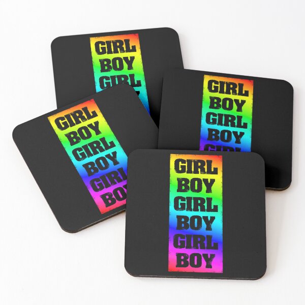 Item preview, Girl Boy Girl Boy Girl Boy Girl Boy Repeating In Rainbow designed and sold by NeavesPhoto.