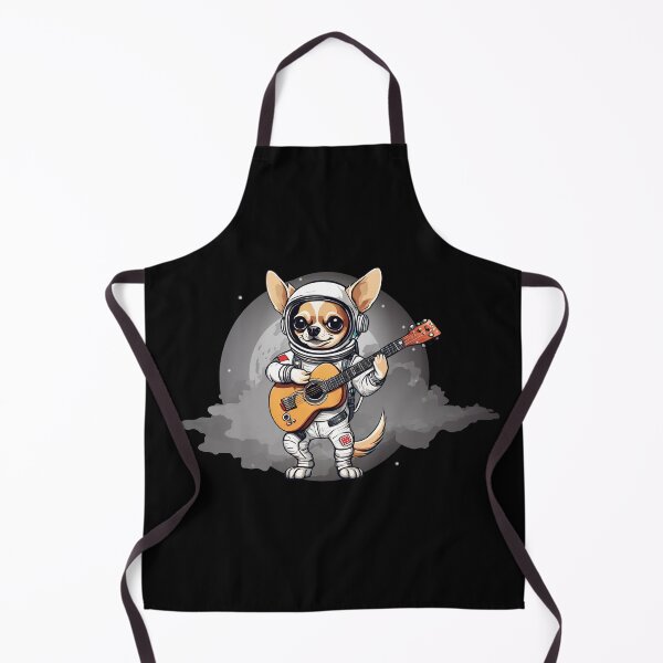 Item preview, GUITARIST ASTRONAUT CHIHUAHUA – adorable chihuahua puppy – chihuahua puppy astronaut - chihuahua cosmonaut puppy designed and sold by Musicians-world.