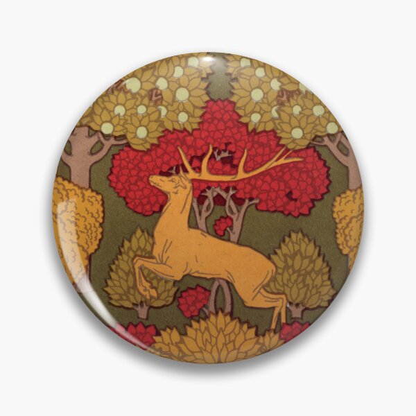 Item preview, Woodland Charm Deer and Tree Border designed and sold by InnerCitadel.