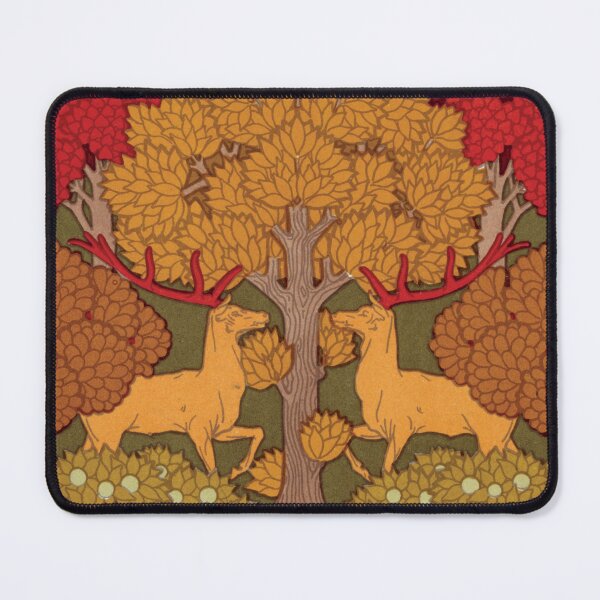 Item preview, Woodland Charm Deer and Tree Border designed and sold by InnerCitadel.