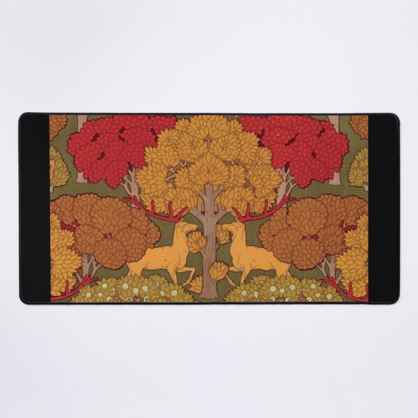 Item preview, Woodland Charm Deer and Tree Border designed and sold by InnerCitadel.