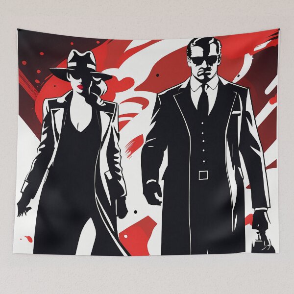 Item preview, Shadow Mafia Art: Digital Silhouettes That Delight the Eye designed and sold by Artedig.