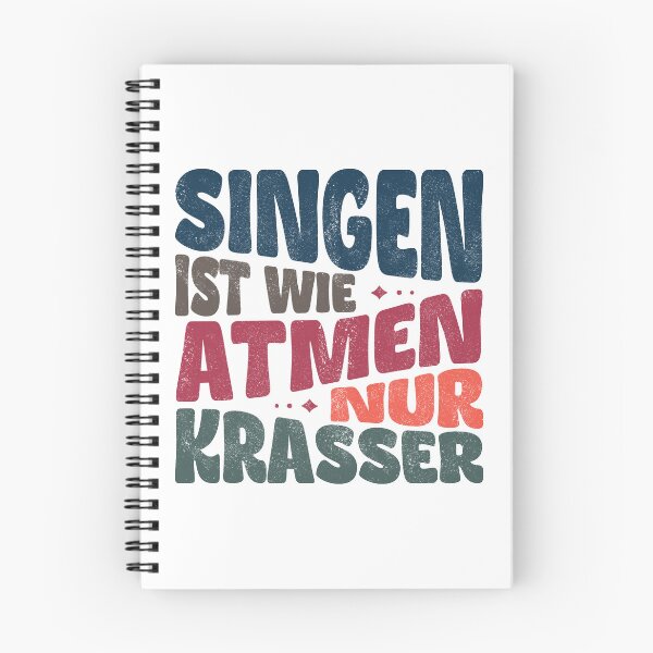 Artikelvorschau, Singen ist wie Atmen nur krasser entworfen und verkauft von Line2Rhyme.