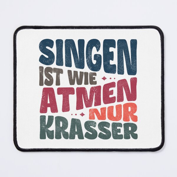Artikelvorschau, Singen ist wie Atmen nur krasser entworfen und verkauft von Line2Rhyme.