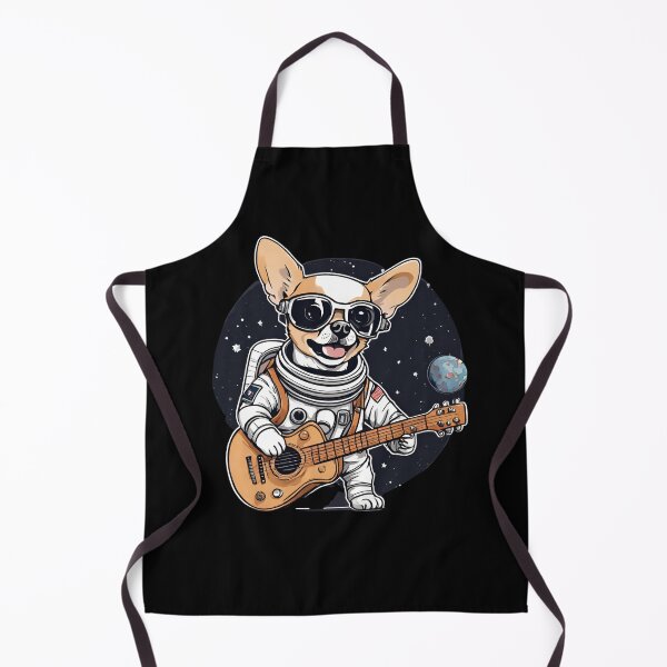 Item preview, GUITARIST ASTRONAUT CHIHUAHUA 2 – adorable chihuahua puppy – chihuahua puppy astronaut - chihuahua cosmonaut puppy designed and sold by Musicians-world.