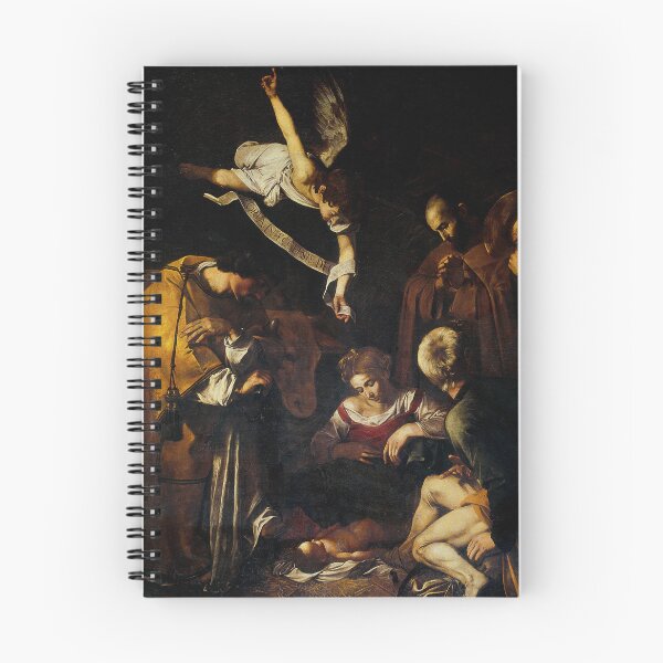 Item preview, Italian Caravaggio Nativity with St Francis & St Lawrence Painting designed and sold by Under-TheTable.