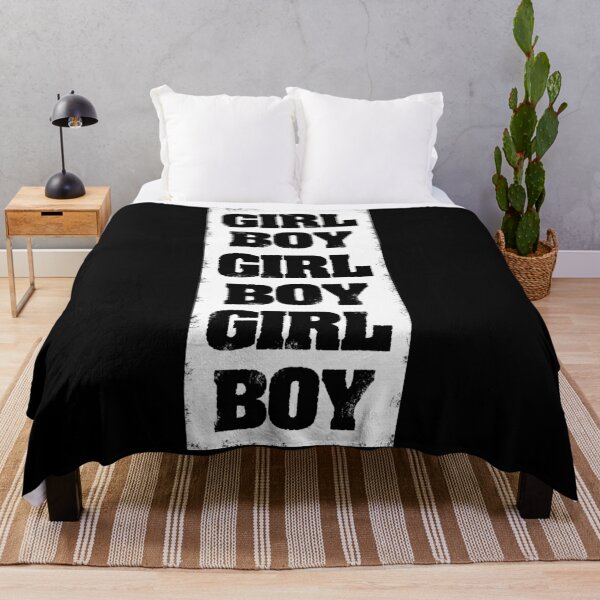 Item preview, Girl Boy Girl Boy Girl Boy Girl Boy Repeating In White designed and sold by NeavesPhoto.