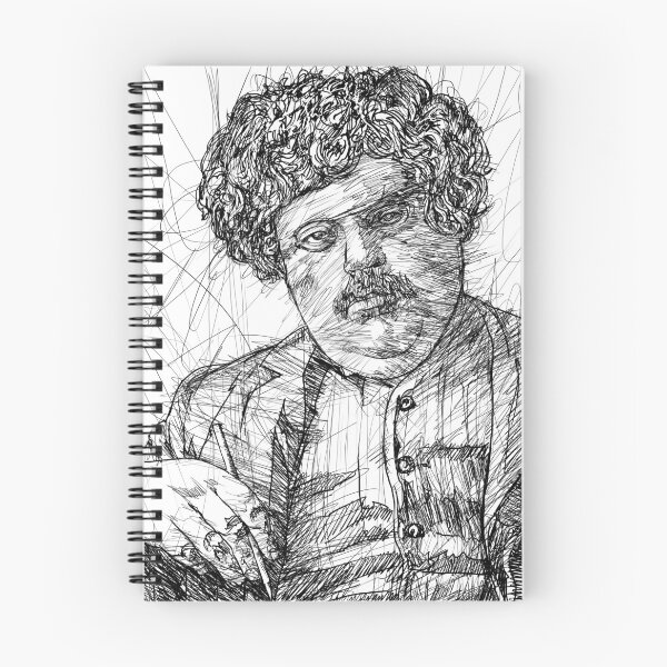 Item preview, G. K. CHESTERTON ink portrait .2 designed and sold by lautir.