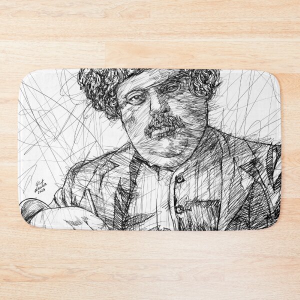Item preview, G. K. CHESTERTON ink portrait .2 designed and sold by lautir.