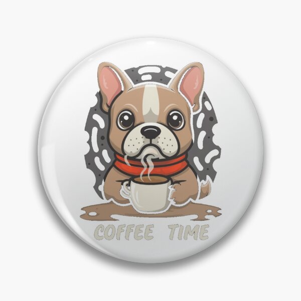 Item preview, French Bulldog Coffie Time designed and sold by Gizabella.