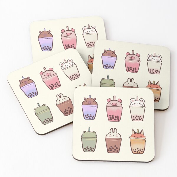 Item preview, Boba animals illustration pack designed and sold by Mayarart.