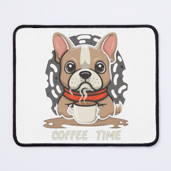 Item preview, French Bulldog Coffie Time designed and sold by Gizabella.