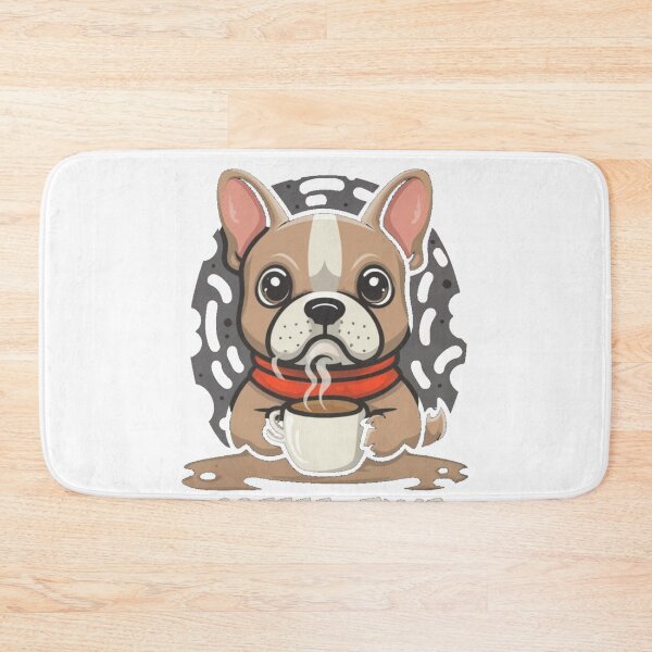 Item preview, French Bulldog Coffie Time designed and sold by Gizabella.