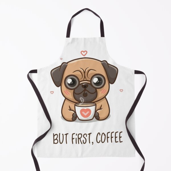 Item preview, Pug, but first, coffee designed and sold by Gizabella.