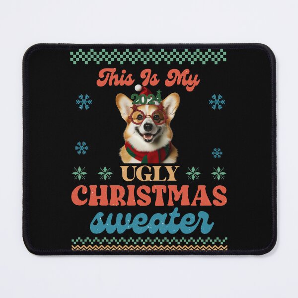 Item preview, "Joyful Pembroke Welsh Corgi 2024 Ugly Christmas Sweater " designed and sold by Xhevahir.