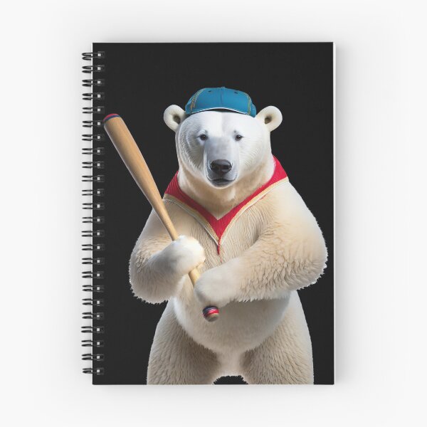 Aperçu de l'œuvre L'ours polaire Steve en tant que joueur de baseball créée et vendue par Ingridpd.