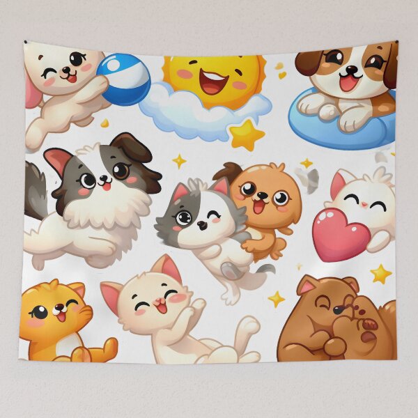 Item preview, Furry Bliss: Pet Joy Unleashed designed and sold by AI-Only Creations.
