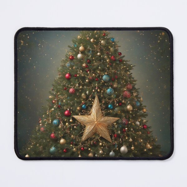 Item preview, Glimmering Elegance: A Radiant Christmas Tree Delight designed and sold by RedArtG09.