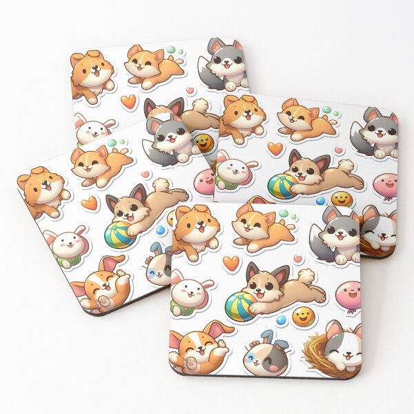 Item preview, Furry Frolics: Joyful Moments with Beloved Pets designed and sold by AI-Only Creations.
