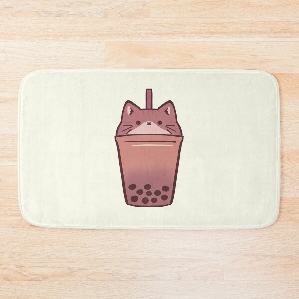 Item preview, boba cat illustration  designed and sold by Mayarart.