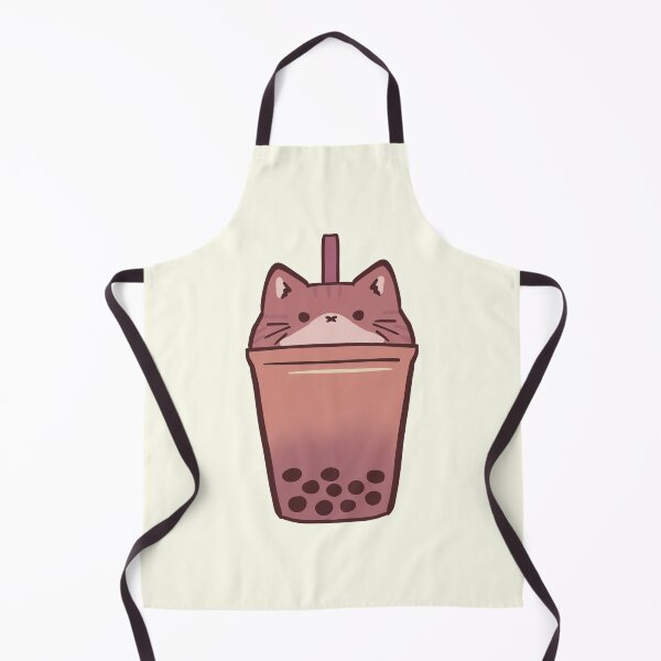 Item preview, boba cat illustration designed and sold by Mayarart.