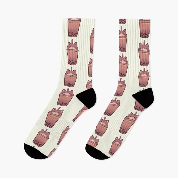 Item preview, boba cat illustration  designed and sold by Mayarart.