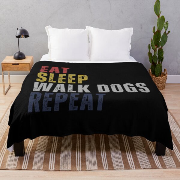 Artikelvorschau, Eat Sleep Walk Dogs wiederholen entworfen und verkauft von OnTheTrend.