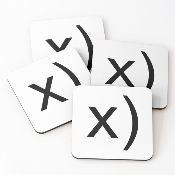 Item preview, Emoticon "x)" in black designed and sold by Daikon.