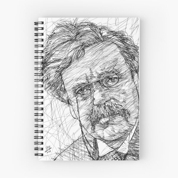 Item preview, G. K. CHESTERTON ink portrait .3 designed and sold by lautir.