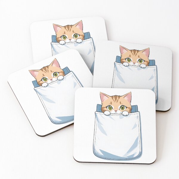 Item preview, Kawaii Cat In My Pocket For Cats Lovers designed and sold by ColorFlick.